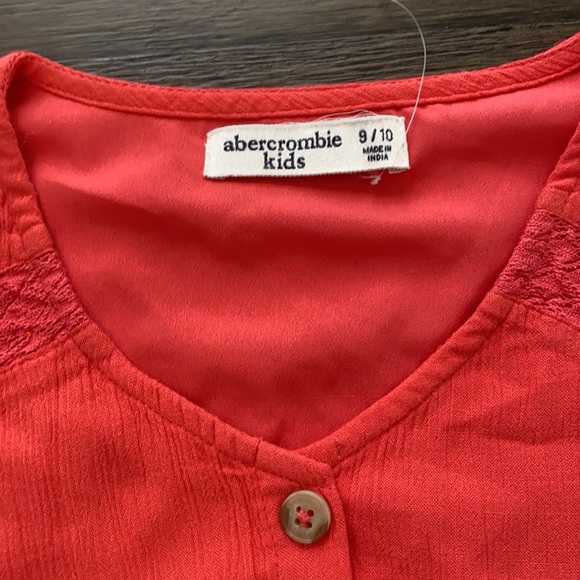 Abercrombie Kids long sleeve coral tunic 9/10 - Picture 5 of 6